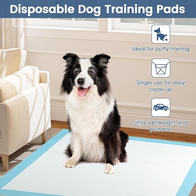 Giantex Dog Pee Pads 300 Count, 36" x 36" Extra Large Dogs Training Pads, Super Absorbent Leak-Proof Disposable Potty Pads for House Training, Indoor & Outdoor Use