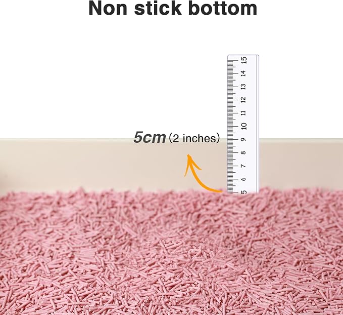 Cat Litter 24LB/4 Packs Dust-Free Clumping Tofu Cat Litter Quickly Absorb Odors Toilet Can Flush Into The Toilet Pure Natural tofu cat Litter (Peach)
