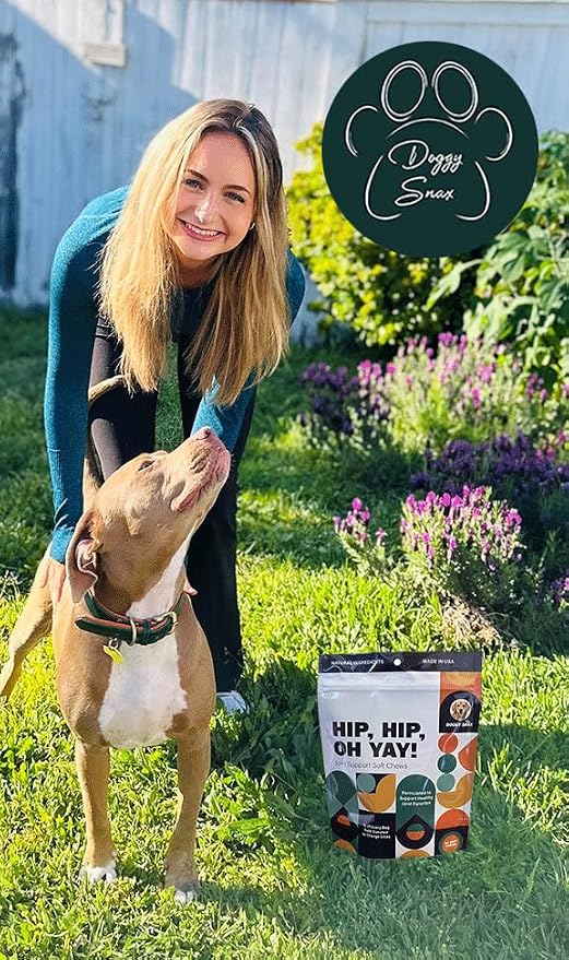 Hip Hip Oh Yay! Canine Hip & Joint Supplement Soft chew with Glucosamine, Chondroitin, Green Lipped Mussel, MSM, Hyaluronic Acid, Boswellia and so Much More!