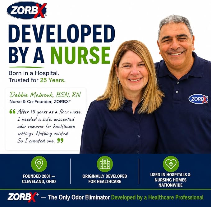 ZORBX Unscented Odor Eliminator Spray 128 Oz, 1 Gallon - Used in Hospitals & Healthcare Facilities - Advanced Trusted Odor Remover Formula - All-Purpose Deodorizer for Dog, Cat, Home, Carpet & Car