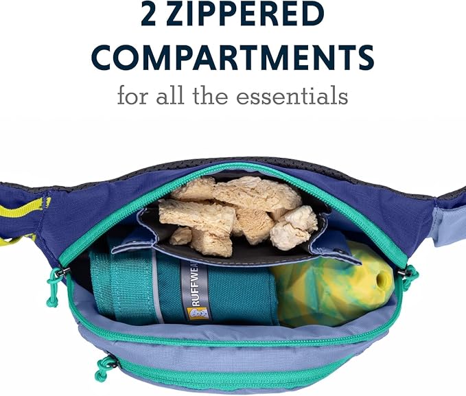 Ruffwear, Home Trail Hip Pack, Dog Walking Fanny Pack Crossbody with Adjustable Belt, Treat Pouch, Poop Bag Holder, Phone Pocket, Hands-Free for Training, Hiking, Running, Travel, Granite Gray