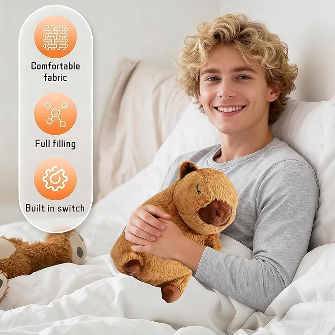 rytopt Breathing Stuffed Animal, Breathing Plush, Simulated Breathing Sounds, 4 Gear Adjustment, Volume Control, Portable Plush Toy with Music & Lights