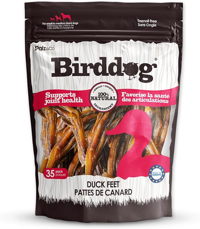 Palz&Co Duck Feet for Dogs - 35 Pack of 100% Natural Single Ingredient Dog Treats, Grain-Free, High Protein, Nail Free, Crunchy & Chewy Texture