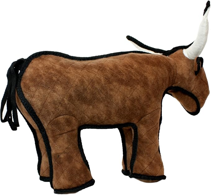 TUFFY® : Bull Dog Toy: Ultra Durable Plush Toy with Multiple Layers & Reinforced Seams, Washable and Floats, Original Construction