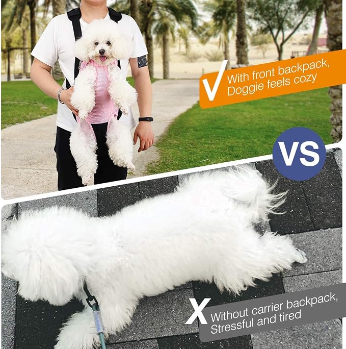 Pawaboo Collapsible Dog Bowls 2 Pack & Pet Carrier Backpack S Size
