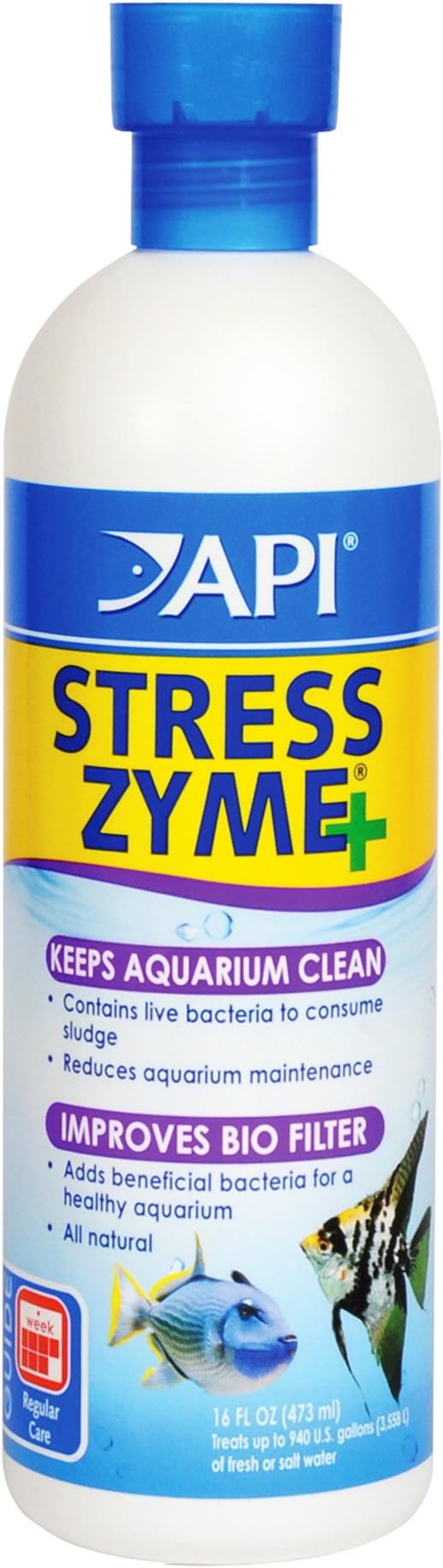 API Stress Zyme and Stress Coat Aquarium Cleaning and Water Conditioning Solutions