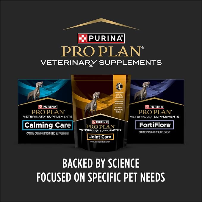 Pro Plan Veterinary Diets FortiFlora Chewable Probiotic Tablets for Dogs and Puppies, Digestive Health Support for Occasional Diarrhea Management, 45-Count