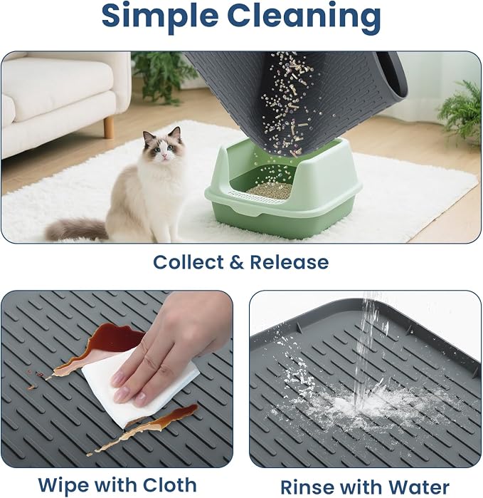Large Pee Pads for Dogs 40" x 28" Non-Slip Silicone Pet Mat Washable Reusable for Floor Protector Potty Training Under Dog Crate Cat Litter Box