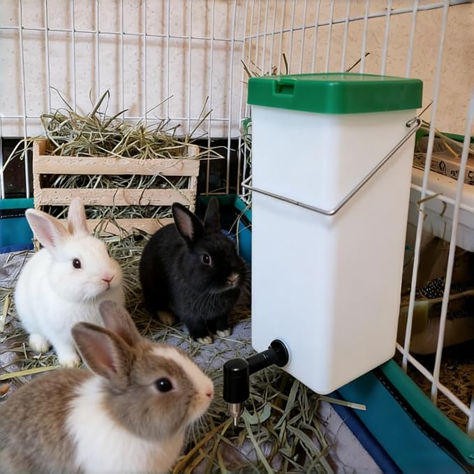2Pack Rabbit Water Bottle for Cage, 32oz Small Animal Water Dispenser Water Bottle for Small Pet/Bunny/Ferret/Hamster/Guinea Pig/Rabbit/Chinchilla/Mouse/Rat/Gerbil (2)