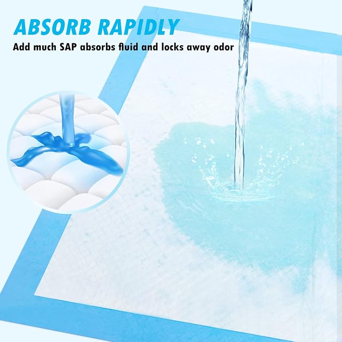 Dog and Puppy Pee Pads 50-Count Disposable Pet Pad 28x34 inch X-Large Waterproof Pet Training Pad Dog Pee Pads Maximum Absorption and Protection