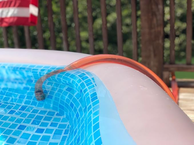 1” x 10’ Self-Priming Shaker Jiggler Siphon Hose, FlowPro Siphon Gas & Fuel Transfer Pump, Gas Can Siphon for Boats, Jet Ski, Pontoon. Water Siphon Pump for Hot Tub Drain and Cold Plunge | 10 GPM