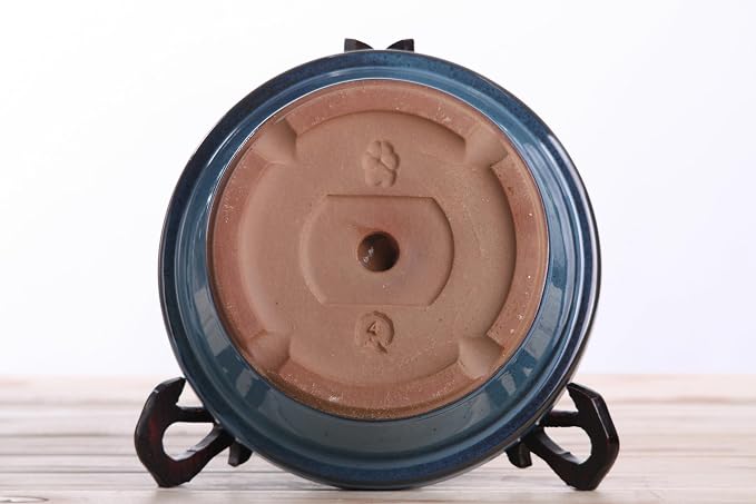Willow Ceramics Dog Bowl – Handmade Ceramic Slow Feeder, 30.4oz Anti‑Gulp Bowl for Medium to Large Dogs, Dishwasher Safe, Made in USA (Peacock, 8inch)