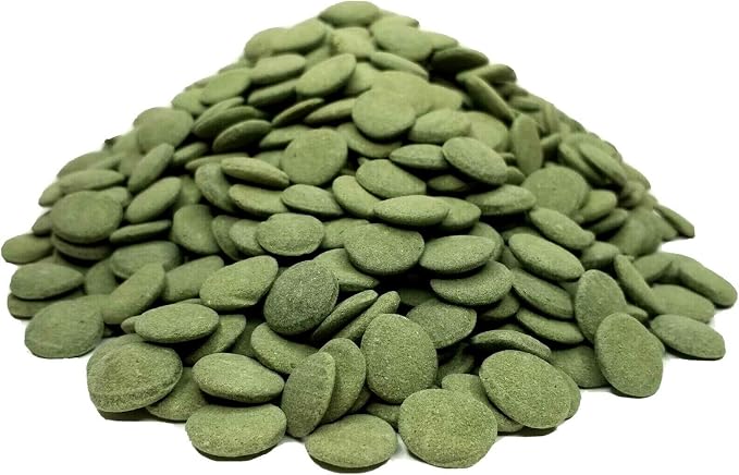 12mm 1/2" Sinking Wafers of Algae & Spirulina Ideal for Plecos, Bottom Fish, Catfish, Shrimp, Snails, Crayfish, All Herbivorous & Omnivorous Tropical Fish...AFI Wafers..45-lbs