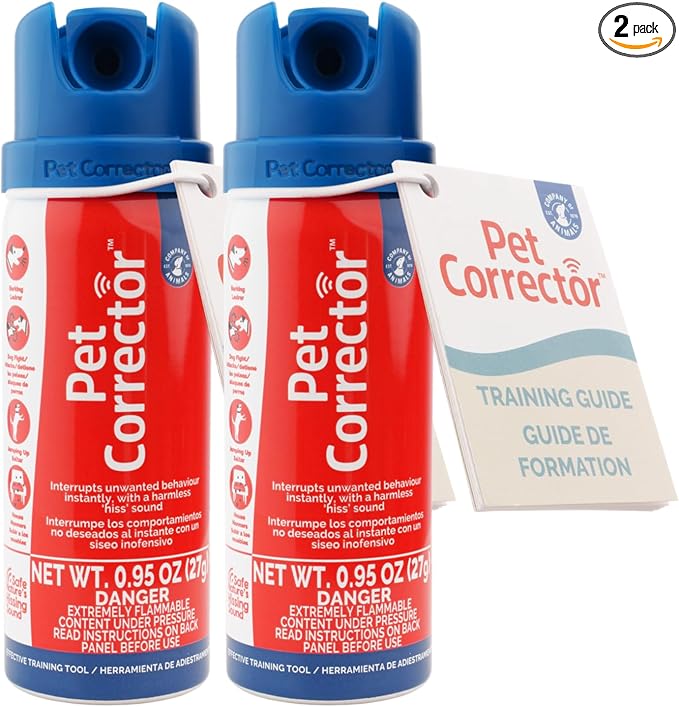 Pet Corrector Dog Trainer Twin Pack - Stops Barking, Jumping Up, Place Avoidance, Food Stealing, Fights & Attacks. Help stop unwanted dog behaviour. Easy to use, safe, humane, and effective (30ml)