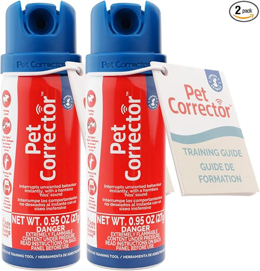 Pet Corrector Dog Trainer Twin Pack - Stops Barking, Jumping Up, Place Avoidance, Food Stealing, Fights & Attacks. Help stop unwanted dog behaviour. Easy to use, safe, humane, and effective (30ml)