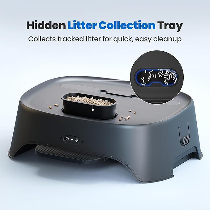 Neakasa Airstep, 2-in-1 Litter Box Air Purifier & Cat Step, 3-Mode Odor, Dust & Pet Hair Control, Air Filter Compatible with M1 Plus / M1 Lite and Most Automatic & Basic Litter Boxes