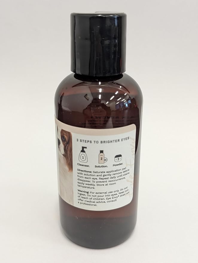 Eye Envy Tear Stain Remover Solution for Dogs. Gentle, Natural, Safe. Cleans Tear Stains. Recommended by AKC Breeders, Handlers, Groomers. 4 oz. Made in USA