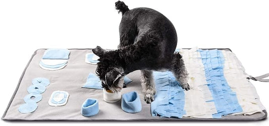 TwoEar Snuffle Mat for Dog, Nosework Mat, Interactive Activity Puzzle Toy, Great for Stress Release, Enrichment Blanket, Pet Activity/Toy/Play Mat, Machine Washable, for Small Medium Large Dog