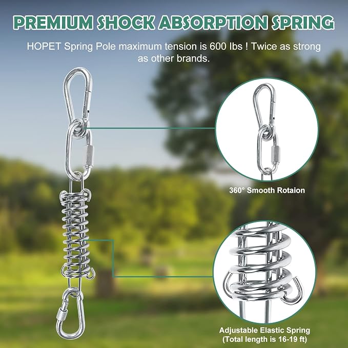 HOPET Dog Outdoor Bungee Solo Hanging Toy & Licking Mat for Dogs