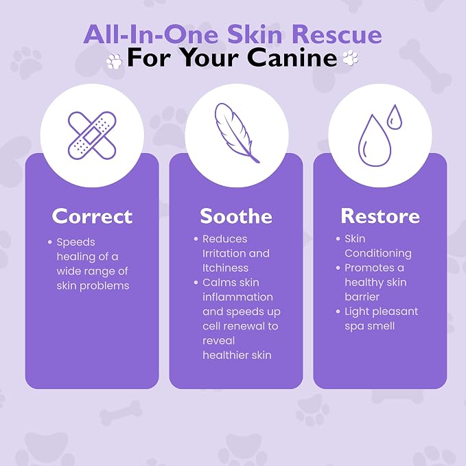 Vital Skin Therapy Spray For Dogs – Anti-Itch, Paw-Licking, Hot-Spot Relief Spray For Dogs - Promotes Healing & Skin Repair, For Sensitive Skin - Gentle First Aid with Aloe Vera & Oatmeal
