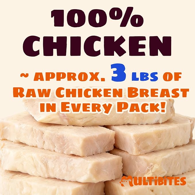 14.5oz Freeze Dried Chicken Treats for Dogs & Cats, Single Ingredient Raw Meat Thin Sliced Chicken Breast Dog Treat, Grain Free Human Grade&Low Calorie Healthy Dogs Training&Reward Snacks