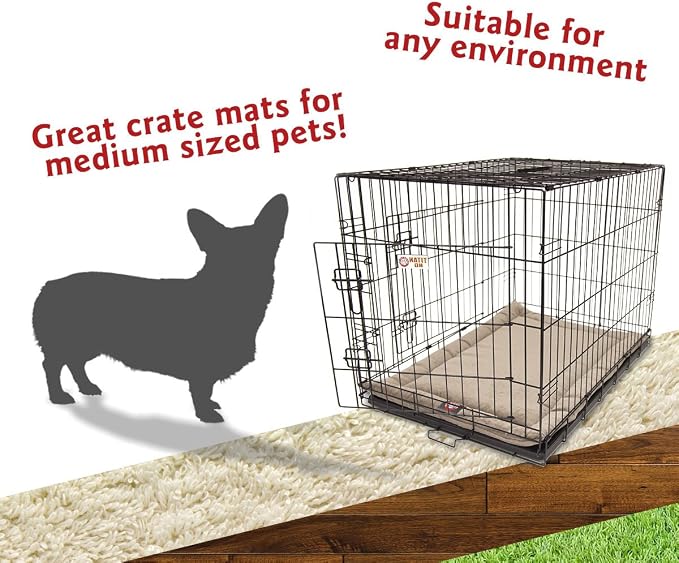 Majestic Pet 720570930179 Villa Crate Dog Bed Mat, Pearl, 36"