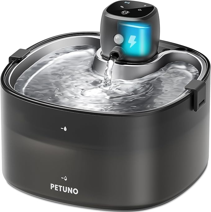Wireless Cat Water Fountain and 12-Pack Replacement Filters