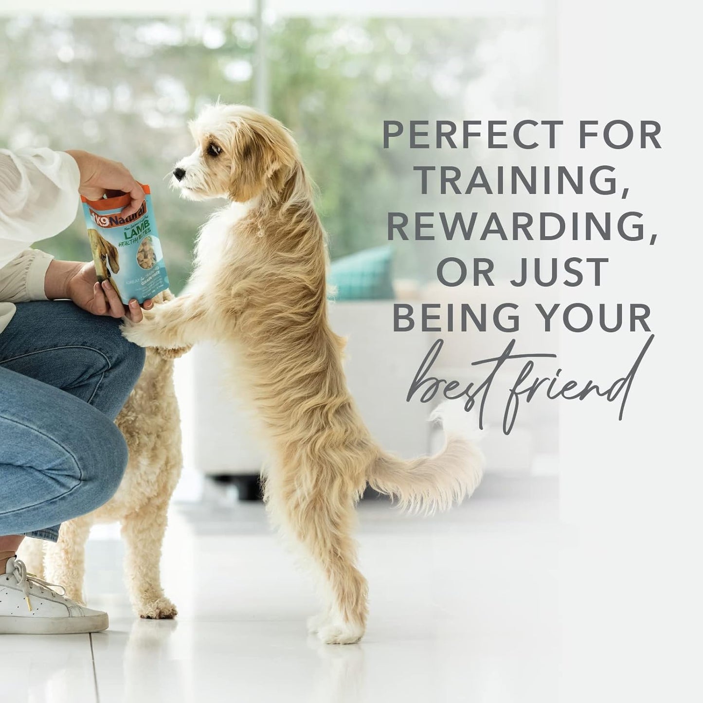 K9 Natural, Freeze-Dried Single Ingredient Dog Treats, High-Value, Low-Calorie Protein Bites for Active Dogs, Healthy Dog Training Treats, Grain-Free Reward, Lamb & Organs, 1.76oz (Pack of 2)