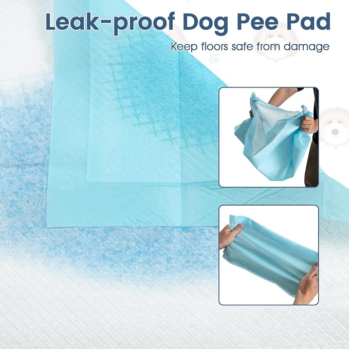 Giantex Dog Pee Pads 200 Count, 36" x 36" Extra Large Dogs Training Pads, Super Absorbent Leak-Proof Disposable Potty Pads for House Training, Indoor & Outdoor Use