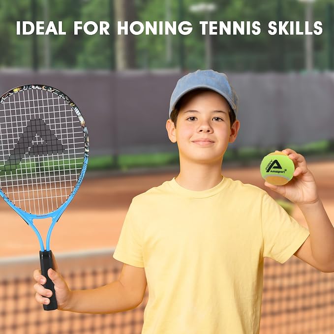 AMA SPORT Tennis Balls - 25%-50%-75% Low Compression Stage Practice Tennis Balls for Beginners Youth Training