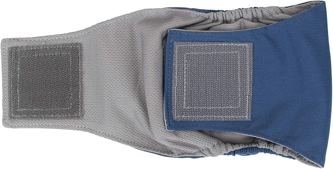 Teamoy 3 Pack Male Dog Diaper Wrap with Gray Lining, Washable Puppy Belly Bands, Super-Absorbent and Comfortable(XS,7"-9" Waist)
