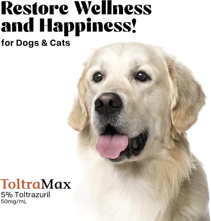 Toltrazuril 5.0% for Horses, Dogs, Cats, 120mL/4 Ounce, for Non-Food Chain Animals, Peanut Butter