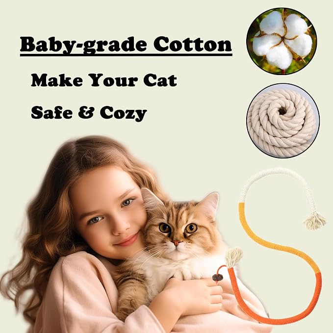 Cat Toys for Indoor Cats 21pcs Kitten Chew Self Play Kitty Dental Rope Interactive Catnip Toy Refillable Matatabi Treats for Cleaning Teeth Lickable Silvervine Feather Sticks