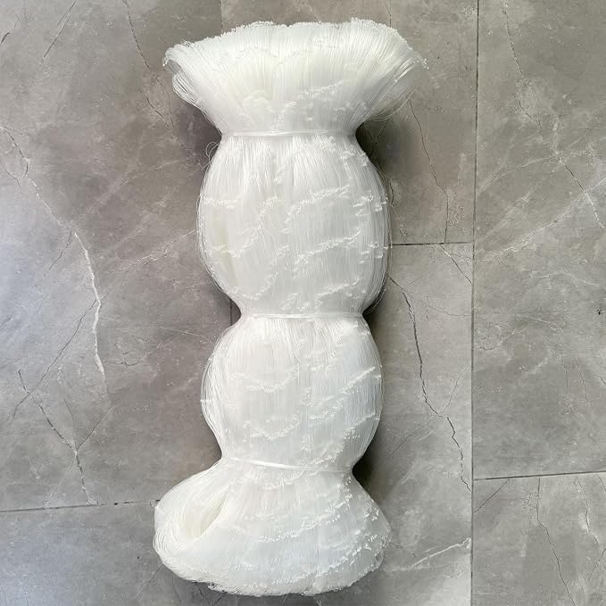 Nylon Silk Nets Fishing Net Gill Net Semi-Finished 2x2in 0.38mm | Semi-finished net for custom fishing net assembly
