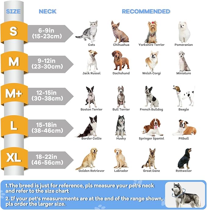 2-in-1 Inflatable Dog Cone Collar with Detachable Anti-Licking Shield, Soft Adjustable Elizabethan Collar for Dogs After Surgery (XL, Blue)