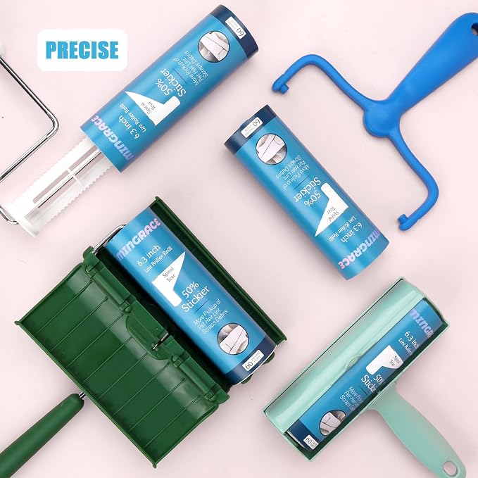 6.3 inch Large Lint Roller Refills for PetLovers Fedicelly and Other Standard 6.3'' Large Lint Rollers for Pet Hair, 50% Stickier, 60 Sheets per Refill, Pack of 6 Refills, 360 Sheets Total
