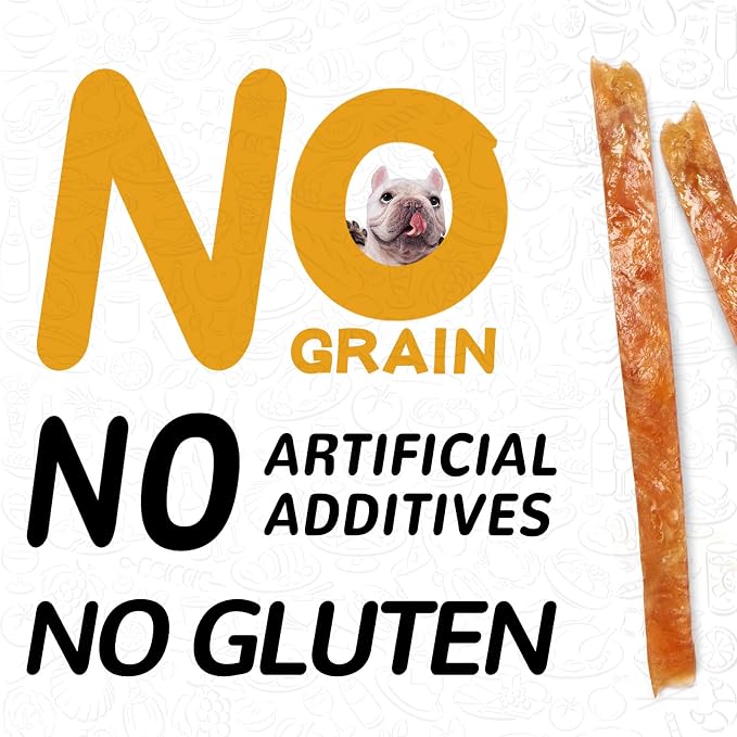 PAWUP Chicken Jerky Strips Dog Treats, Chicken Wrapped Biscuits Pumpkin Dog Treats Sticks