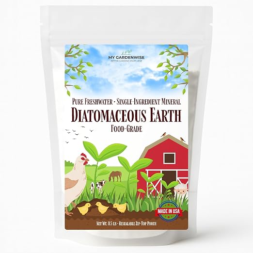 Diatomaceous Earth Food Grade – Diatomaceous Earth (DE) Powder – Pets & Plants Safe – Made in USA (0.5 lb)