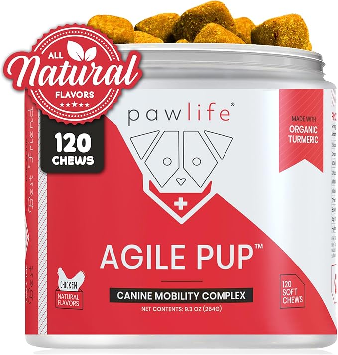 Arthritis Dog Joint Chews| Glucosamine, Chondroitin, Omega-3| MSM Support for Healthy Joints| 120ct Veterinarian Formulated Soft Chews| Up to 4-Month Supply