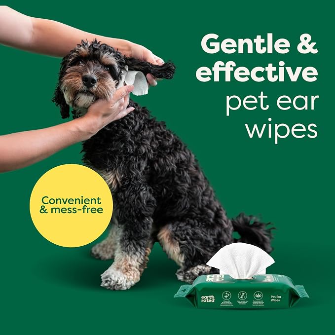 Earth Rated Ultimate Dog Grooming Bundle - Includes Unscented Grooming Wipes, Hypoallergenic Ear and Eye Wipes