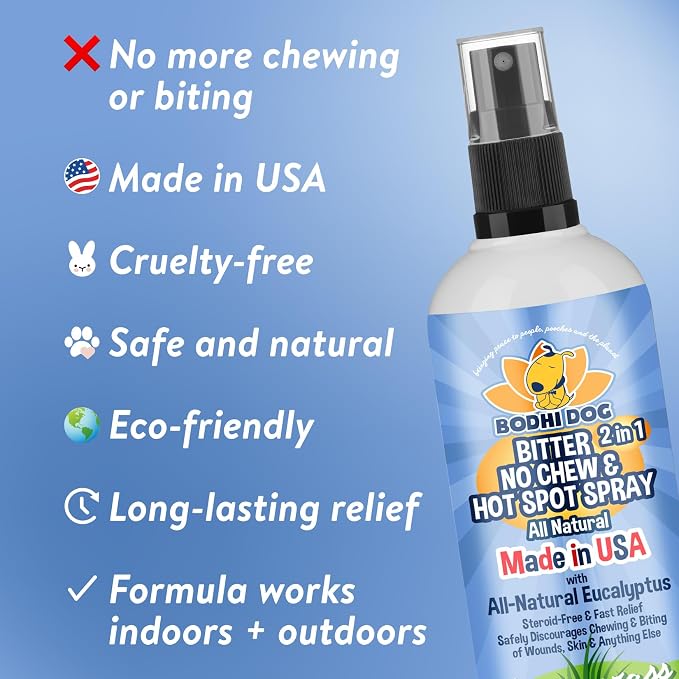 Bodhi Dog Not Here Spray 32oz + Bitter 2 in 1 No Chew 4oz Bundle