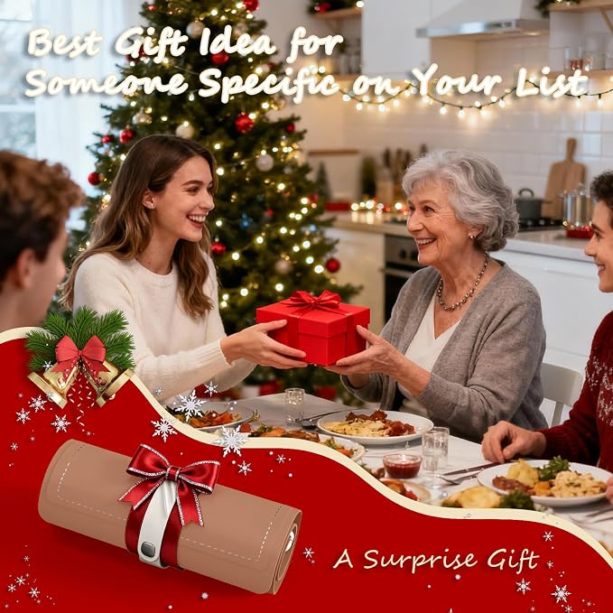 Warming Mat for Food, 24"x15" Food Warming Mat 6 Temperature & 6 Timer Settings Upgrade Graphene Fast Full Surface Heating-Versatile Food Warmer for Gatherings, Parties, Everyday Use-Light Caramel