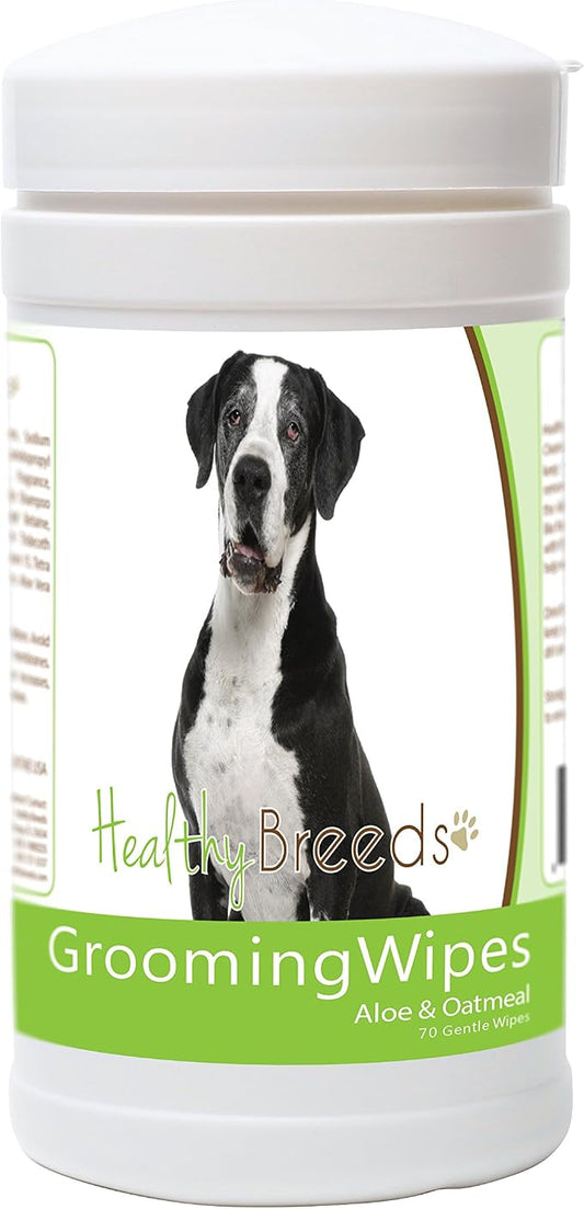 Healthy Breeds Great Dane Grooming Wipes 70 Count
