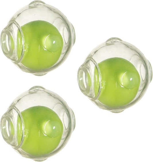 Chase 'n Chomp Dog Amazing Squeaker Ball Toy for Pets, Clear, 2.5 Inch, (3 Pack)