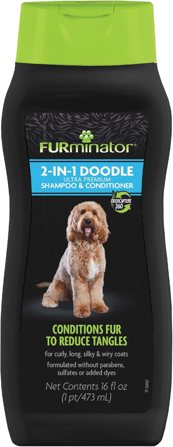 FURminator Doodle Bundle | FURminator 2-in-1 Doodle Grooming Tool for Dogs, 2-in-1 Ultra Premium Shampoo & Conditioner 16oz & deTangling Leave-in Conditioner Spray 8.5oz