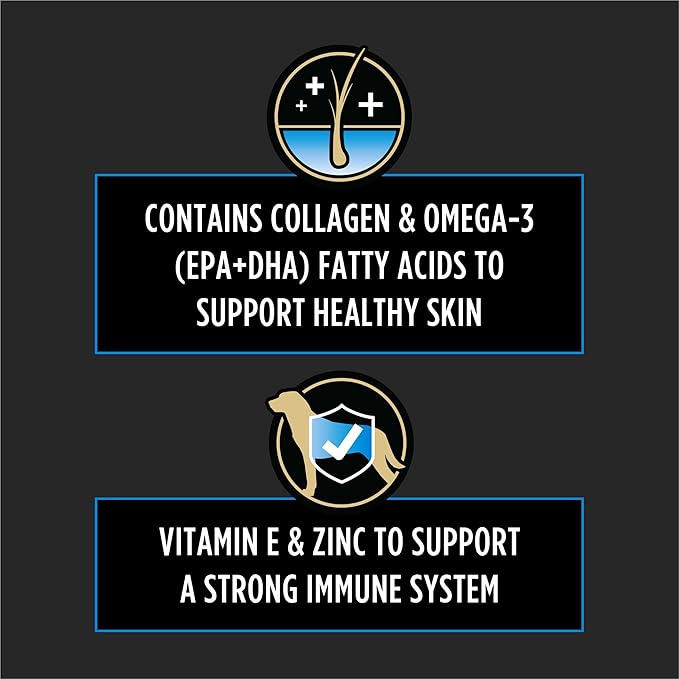 Purina Pro Plan Veterinary Skin Care Soft Chew Dog Supplements with Omega-3 Fish Oil, EPA, DHA to Support Seasonal Allergies & Strong Immune System - (Pack of 1) 60 ct. Pouches