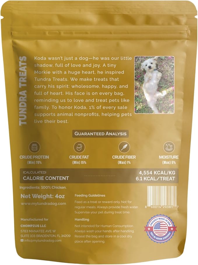 Freeze-Dried Dog Treats – Single Ingredient, High Protein, All-Natural (Chicken)