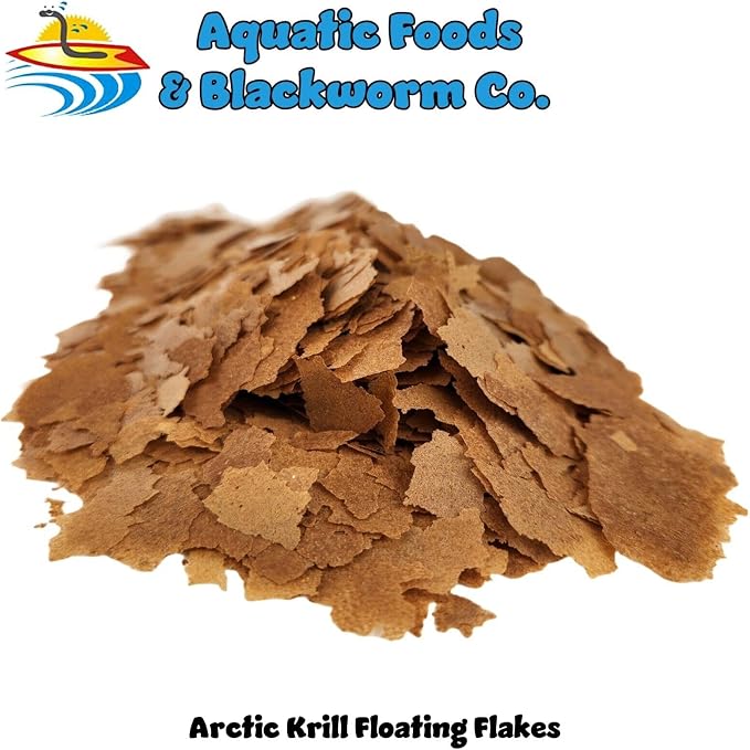 Arctic Krill Flakes which Contain Natural Carotenoids & Astaxanthin That Will Enhance The Vibrant Colors of Fish, for All Tropical and Marine Fish...WL…3-lbs Poly Bag