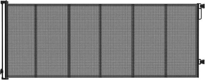 Upgraded 200 inch Retractable Baby Gates Extra Wide with Reinforced Strip, 42" Extra Tall Retractable Gates, 13 Foot Retractable Dog Gate, No Drilling, Retractable Gate for Indoor/Outdoor
