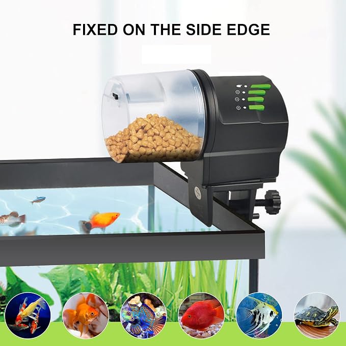DXOPHIEX Automatic Fish Feeder with Fish Tank Filter